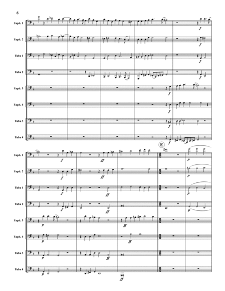 Canzona Septimi Toni A 8 Euphonium scores gallery preview page 6