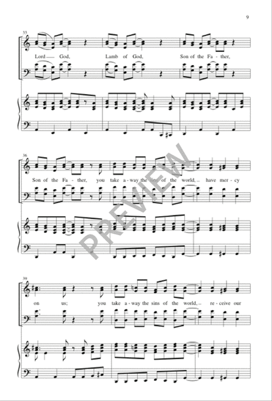 The Sound of My People - Choral / Accompaniment Edition 4-Part scores gallery preview page 9