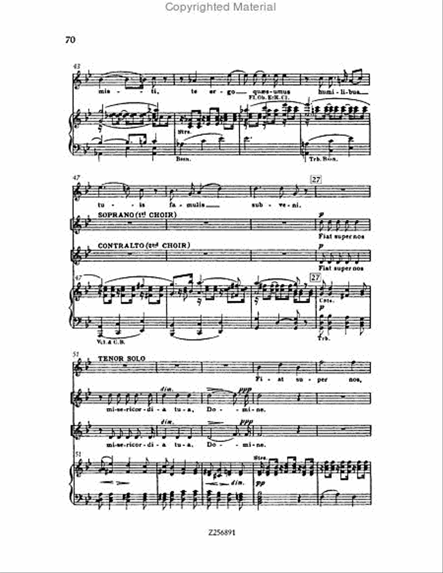 Te Deum, H 118 Choir scores gallery preview page 70