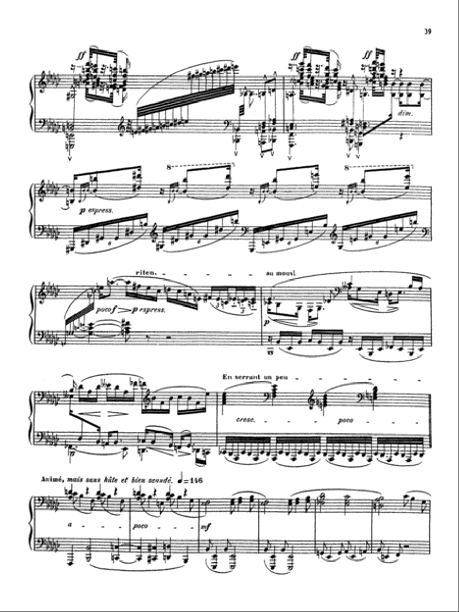 Dukas: Sonata in E flat Minor Piano Solo scores gallery preview page 2