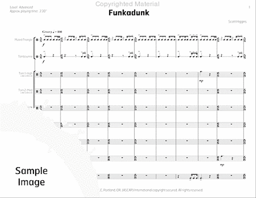 Funkadunk Percussion Ensemble scores gallery preview page 4