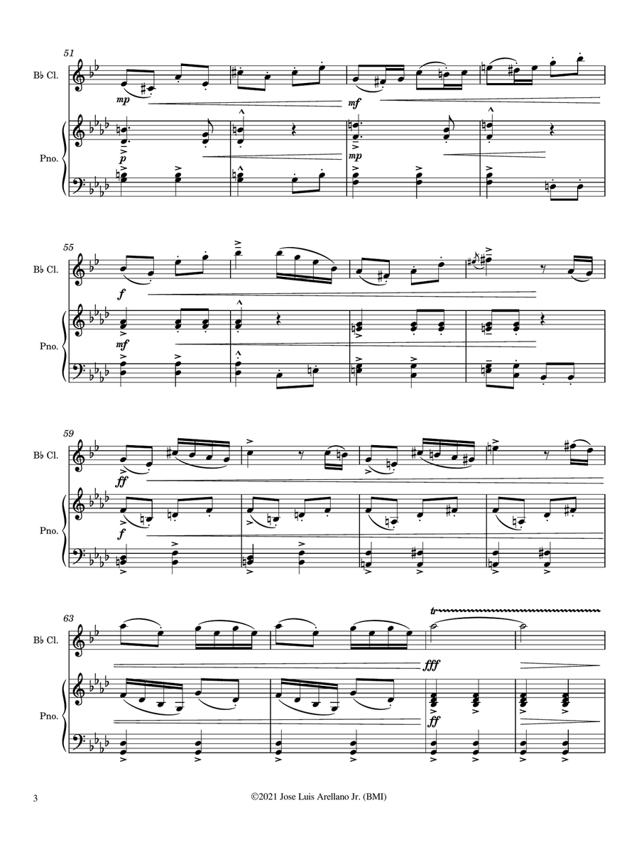 The Pocket Watch Thief B-Flat Clarinet scores gallery preview page 6