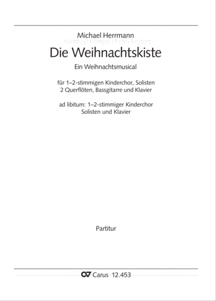 Die Weihnachtskiste. Ein Musical zur Weihnachtszeit Children's Choir scores gallery preview page 2