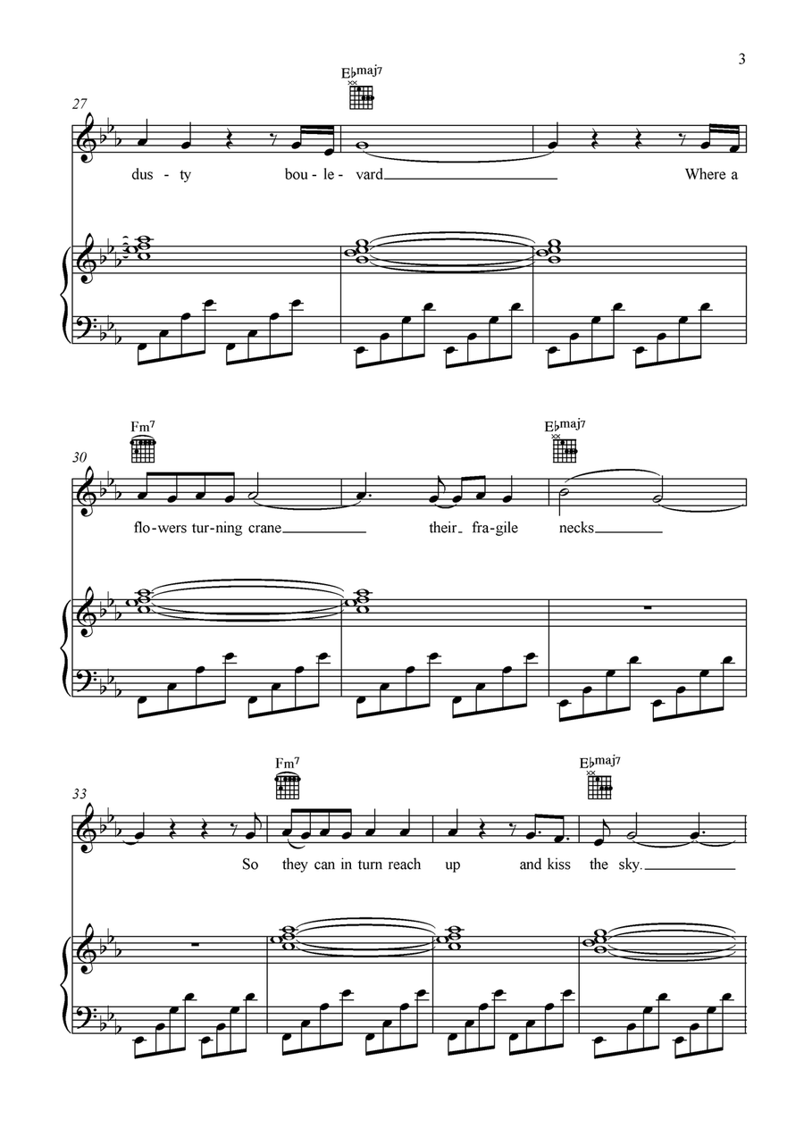 Carnival Is Over Piano, Vocal scores gallery preview page 4
