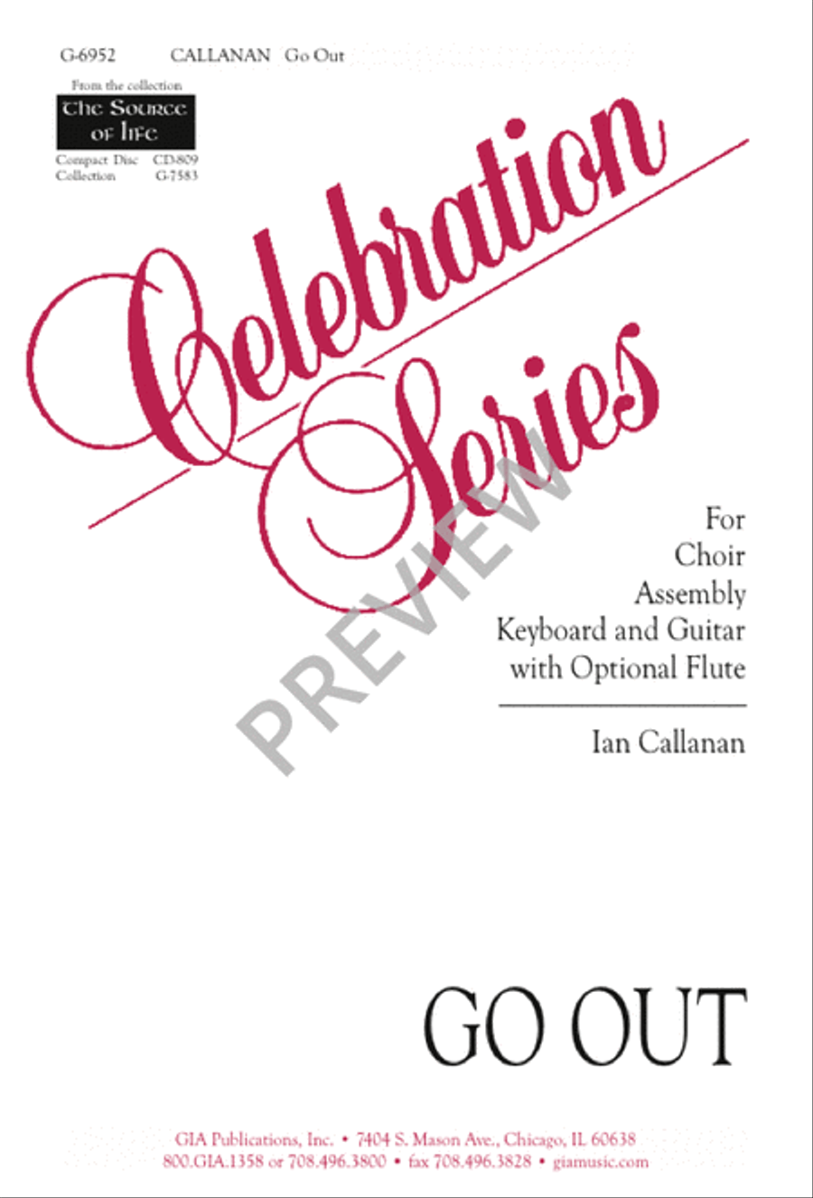 Go Out 4-Part scores gallery preview page 1