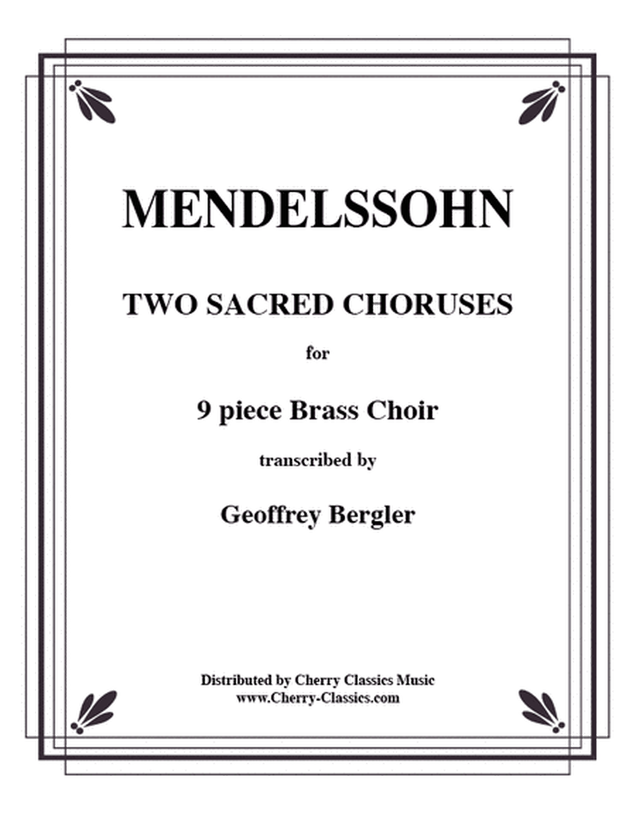 Two Sacred Choruses, Op. 115 image number null