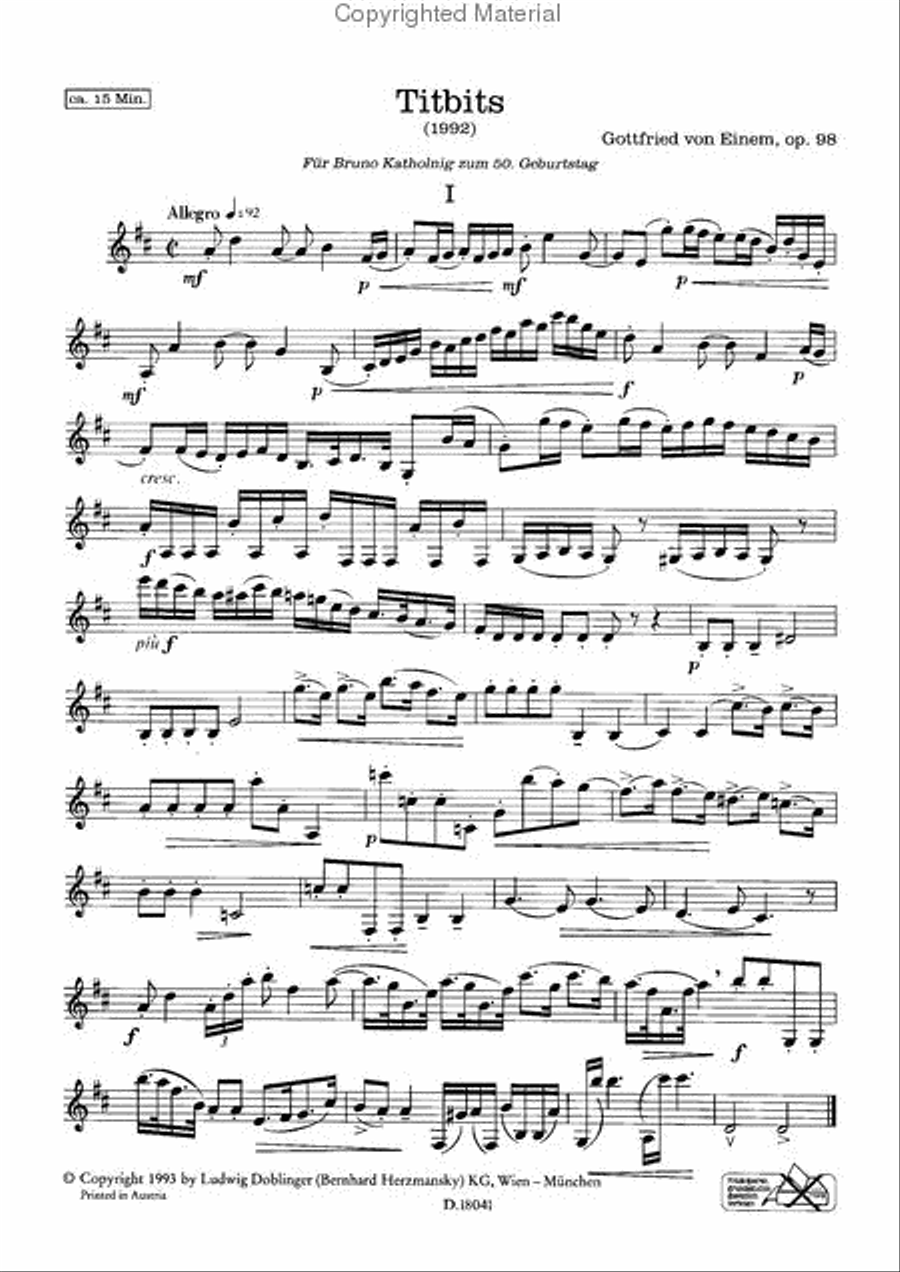Titbits Clarinet Solo scores gallery preview page 2