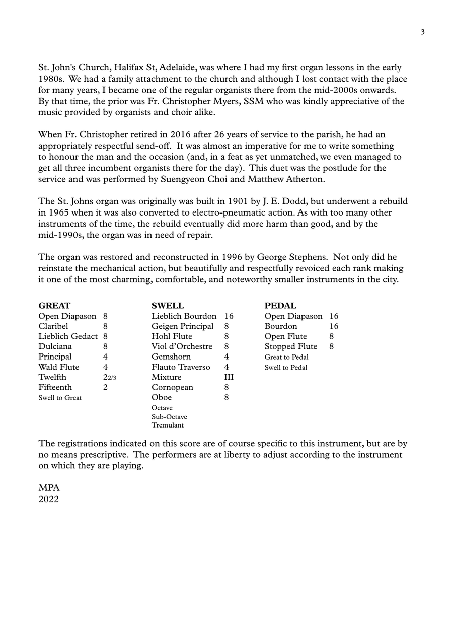 Sortie (for Fr. Christopher, SSM) Organ Solo scores gallery preview page 3