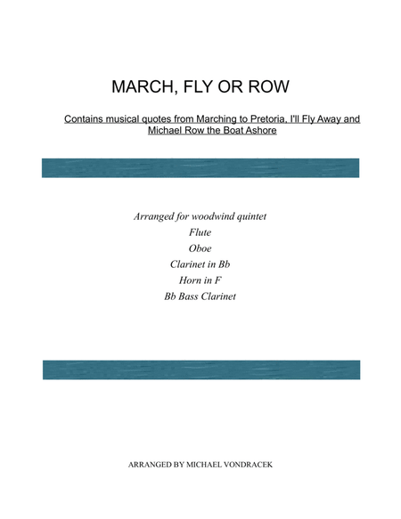 MARCH, FLY OR ROW image number null