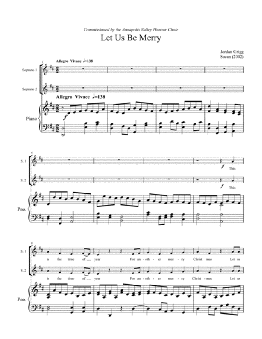 Let Us Be Merry SA scores gallery preview page 1