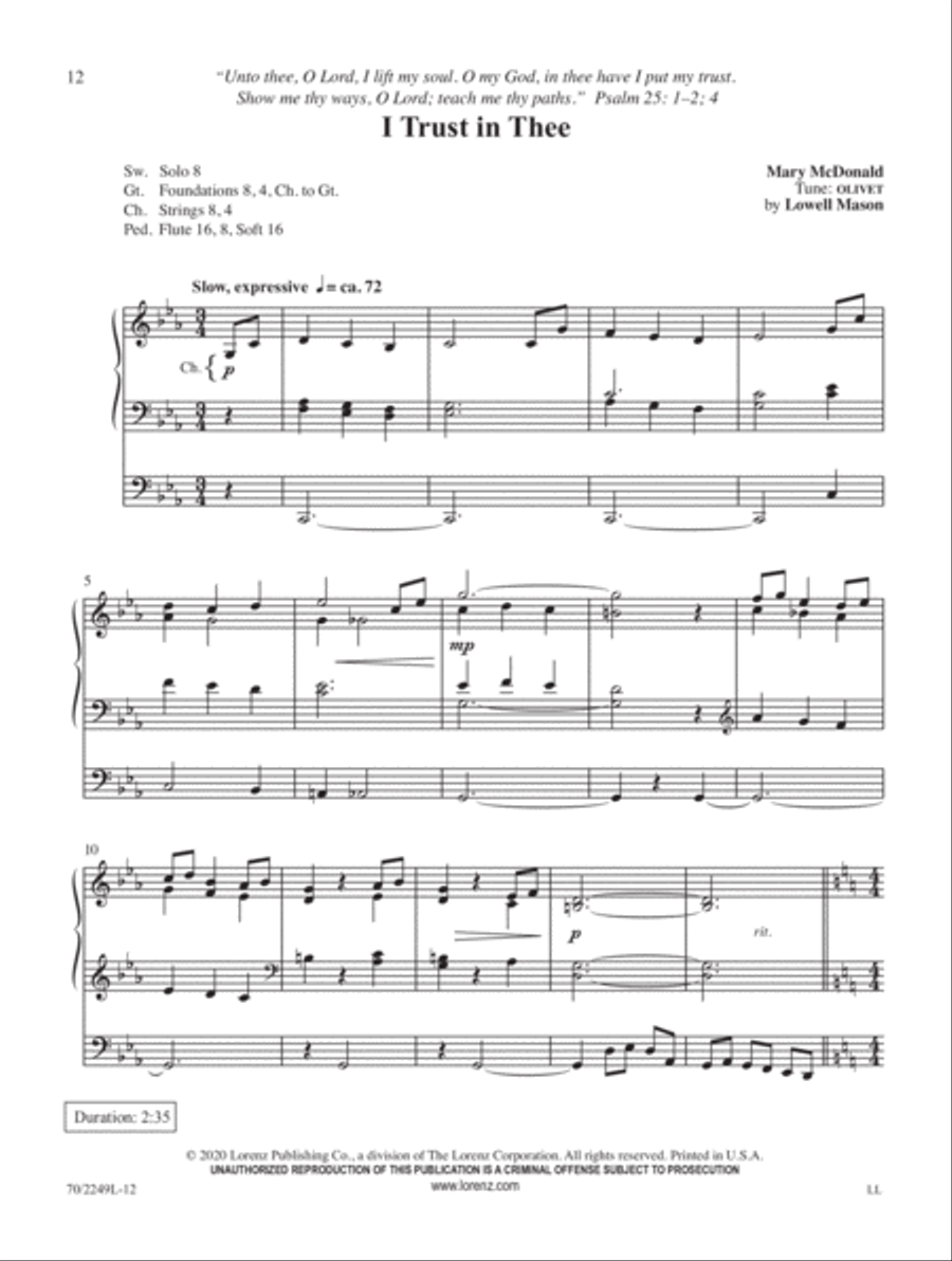 Declare His Glory Declare His Glory Organ Solo scores gallery preview page 5