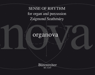 Book cover for Sense of Rhythm for organ and percussion (2011)