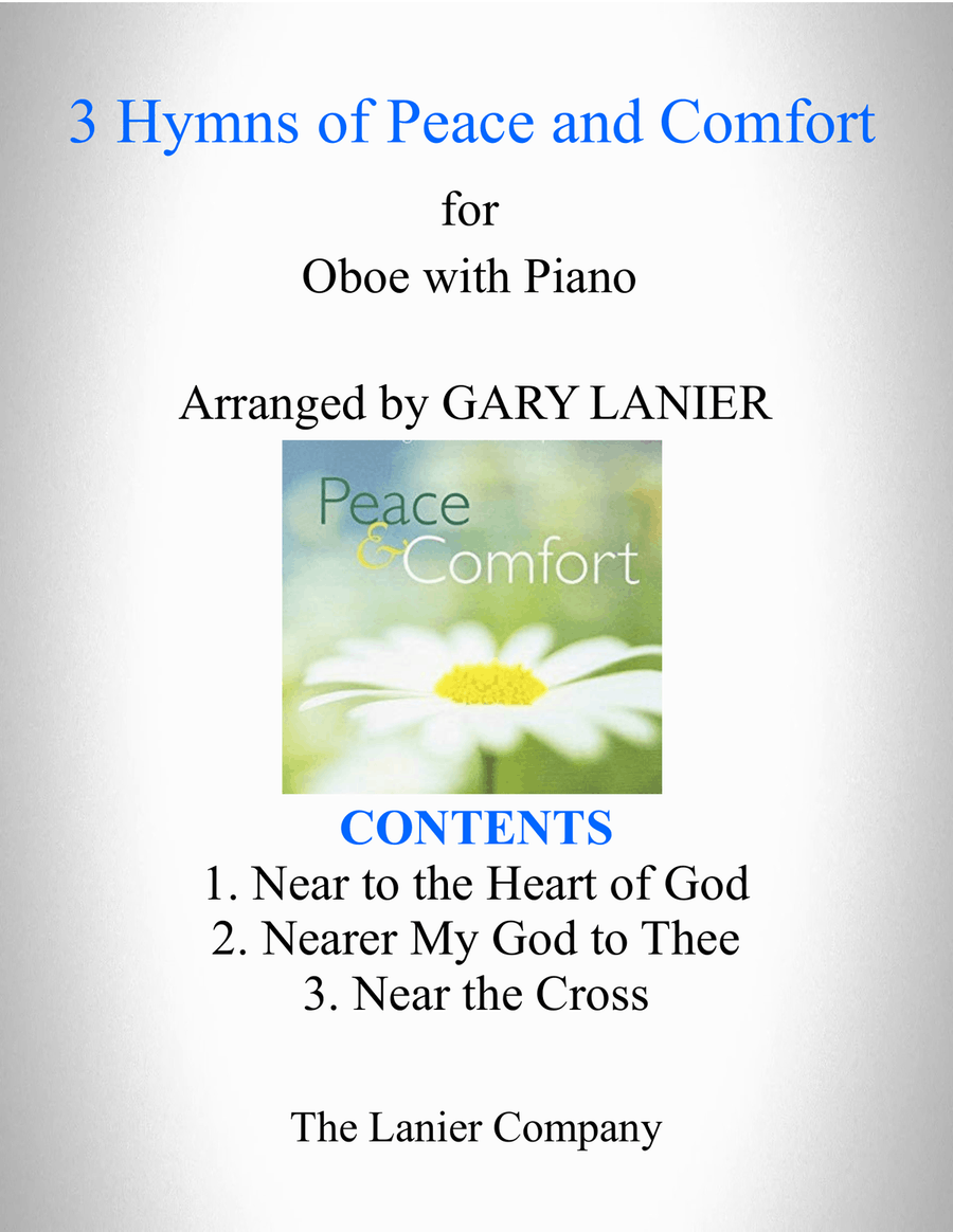 3 HYMNS OF PEACE AND COMFORT (for Oboe with Piano - Instrument Part included) Piano scores gallery preview page 1