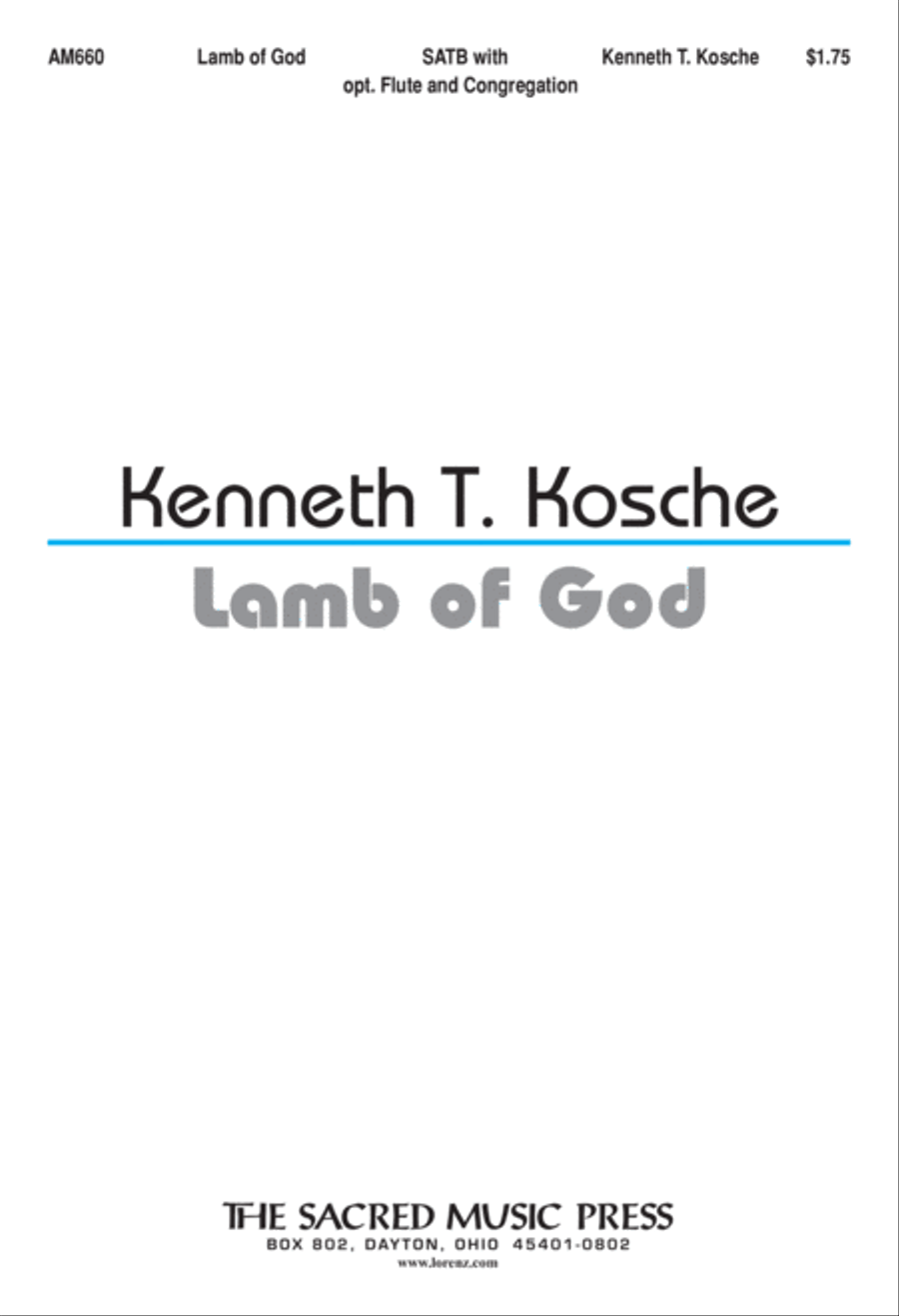 Lamb of God Lamb of God 4-Part scores gallery preview page 2