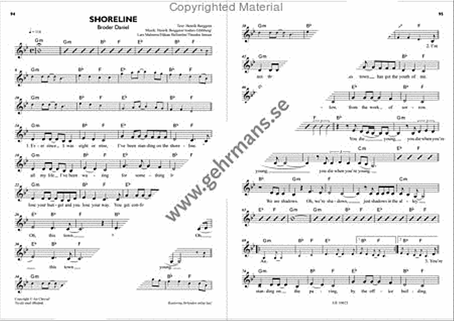 Pop 2004 Piano, Vocal, Guitar scores gallery preview page 7