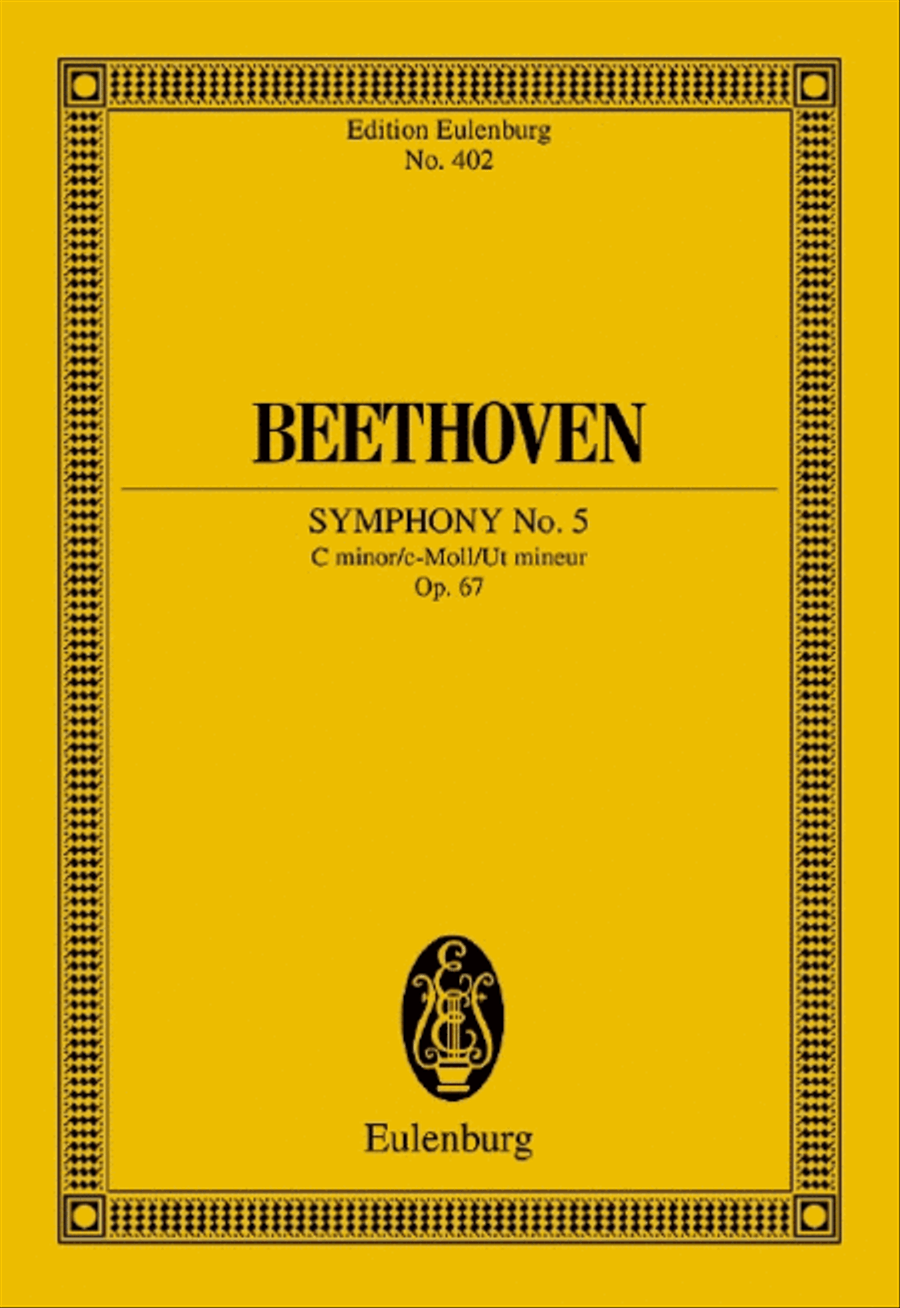 Symphony No. 5 C minor Orchestra scores gallery preview page 1