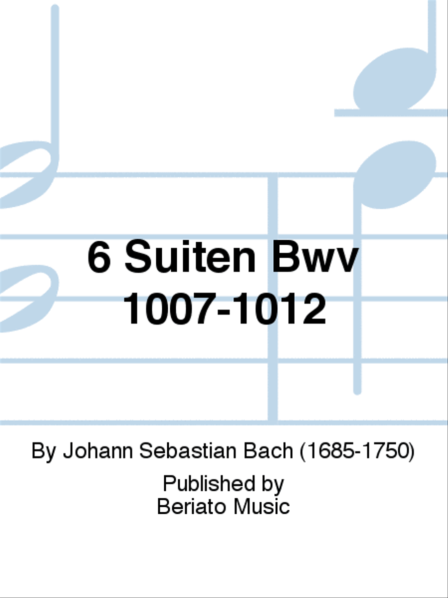 6 Suiten Bwv 1007-1012 6 Suiten Bwv 1007-1012 Bassoon Solo scores gallery preview page 1