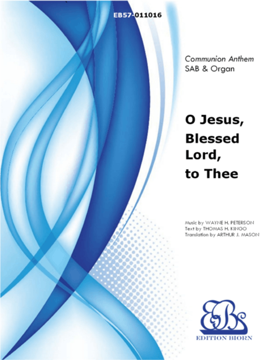 O Jesus, Blessed Lord, to Thee 3-Part scores gallery preview page 1