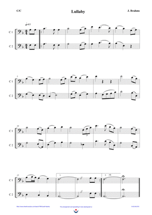Lullaby (easy brass duet Nb. 9 - C/C)