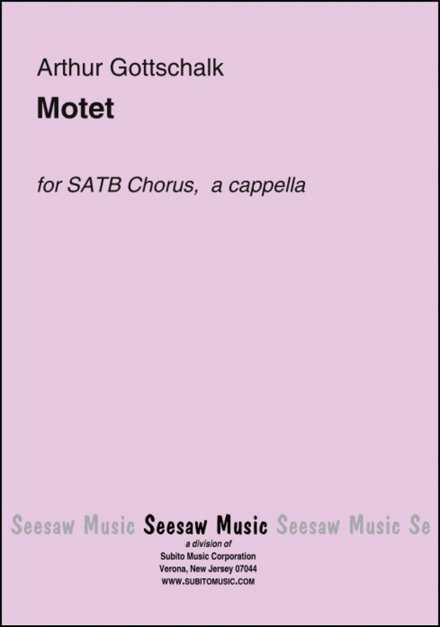 Motet Motet Choir scores gallery preview page 1