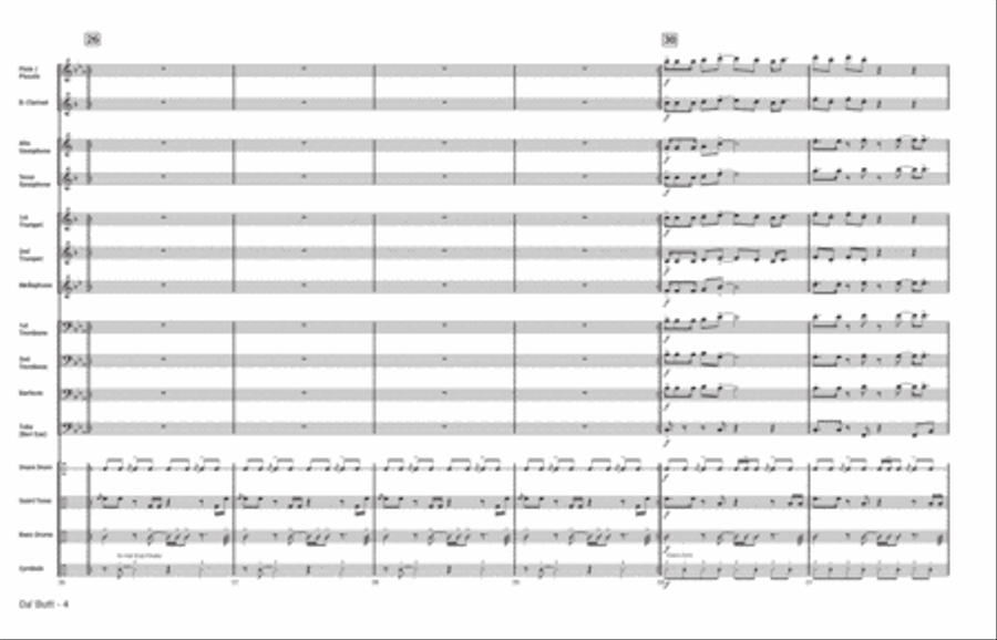 Da Butt Marching Band scores gallery preview page 6