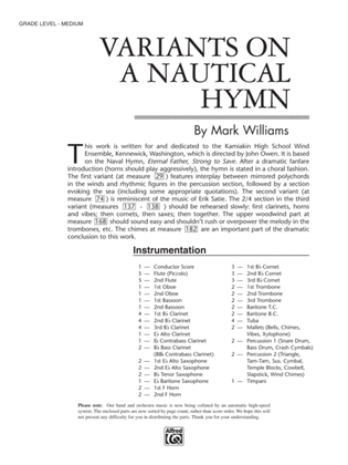Variations on a Nautical Hymn: Score