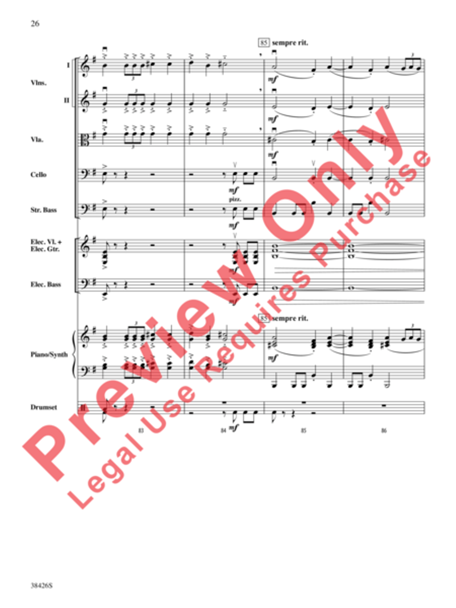 A Mad Russian's Christmas String Orchestra scores gallery preview page 27