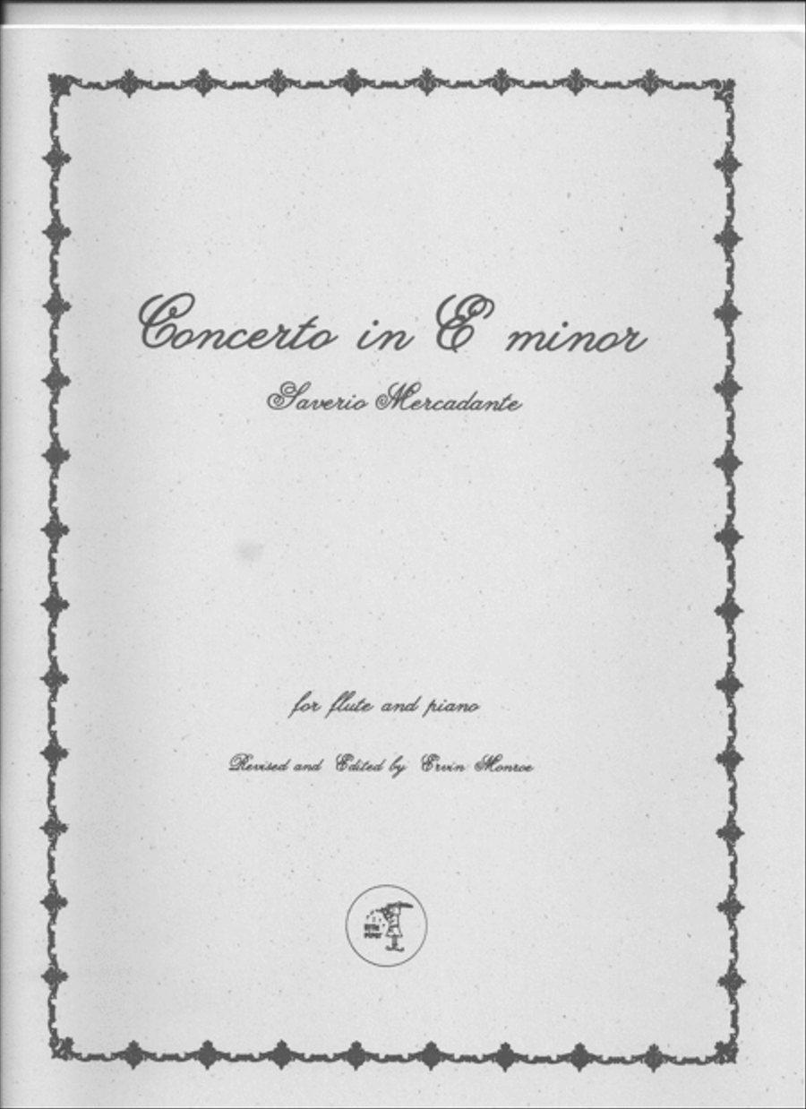 Concerto in E minor Flute Solo scores gallery preview page 1