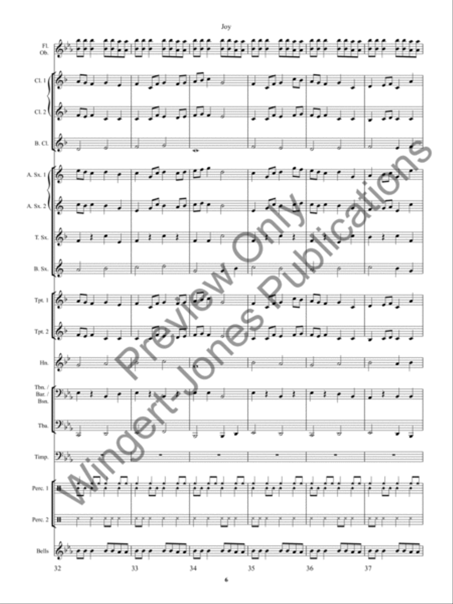 Joy Concert Band scores gallery preview page 10