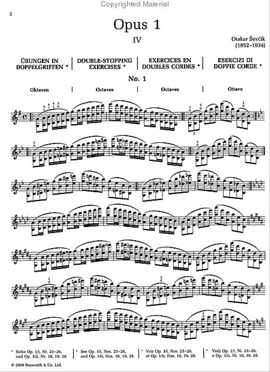 School of Violin Technique Op. 1, Part 4 Violin scores gallery preview page 2