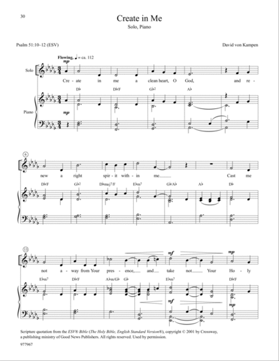 Sacred Solos and Duets Unison Choir scores gallery preview page 9