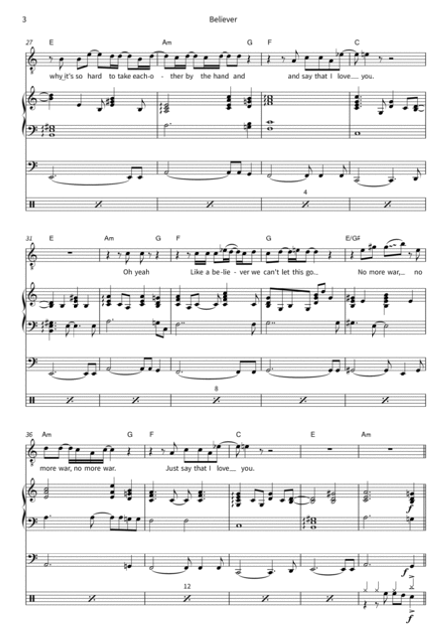 Believer Score scores gallery preview page 5