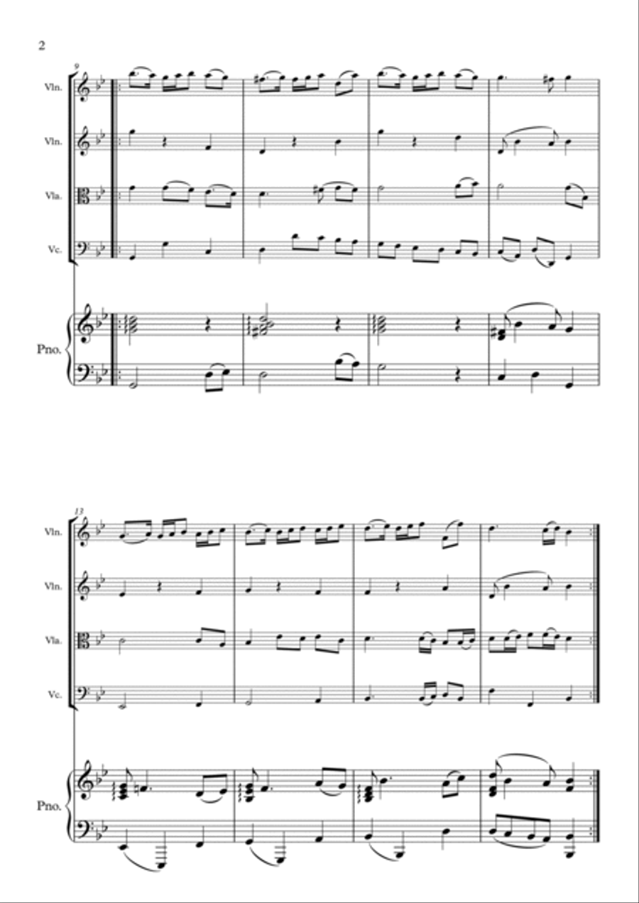 The Hole in the Wall Piano Quintet scores gallery preview page 2