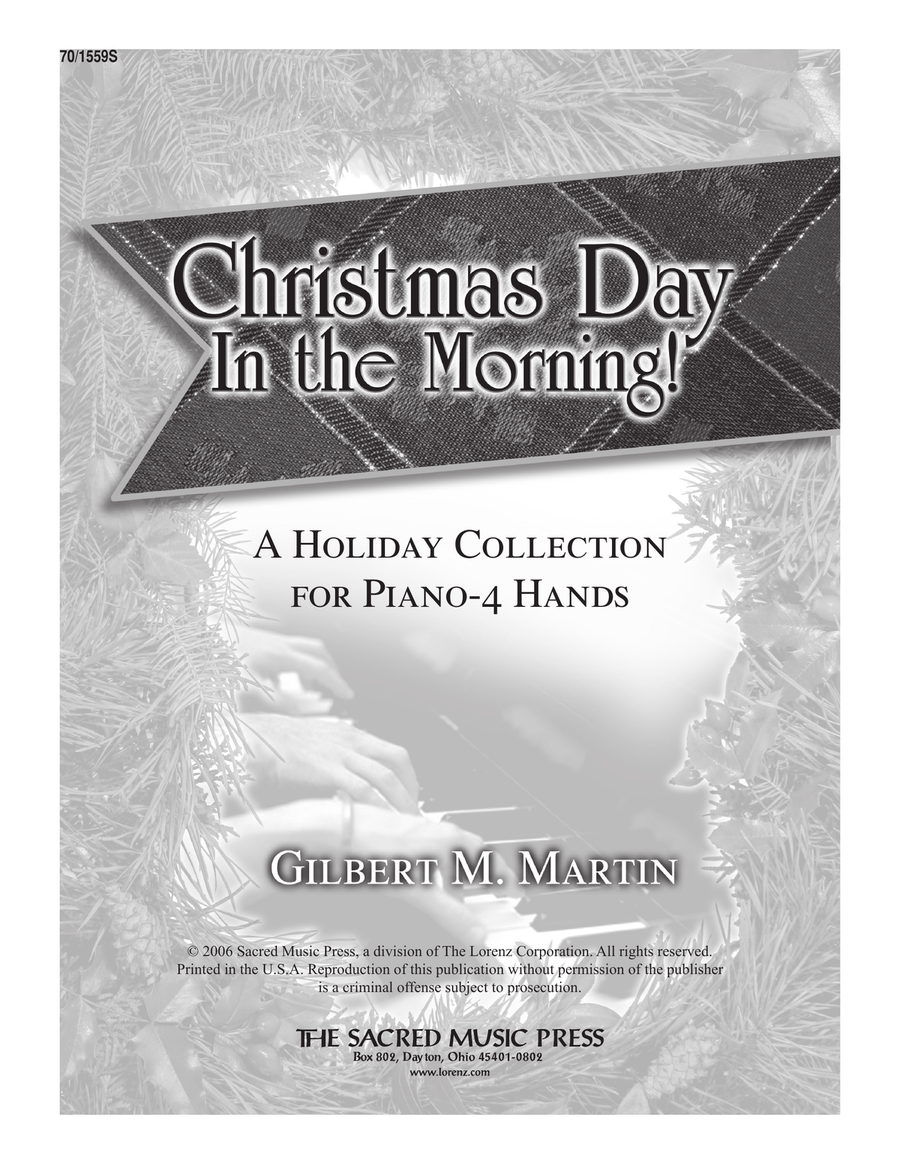 Christmas Day In the Morning! (Digital Download) Piano Duet scores gallery preview page 1