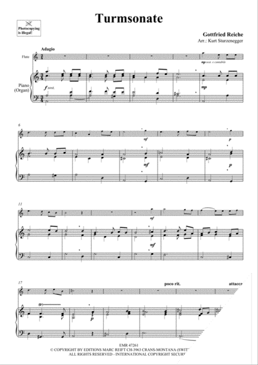 Turmsonate Flute Solo scores gallery preview page 3