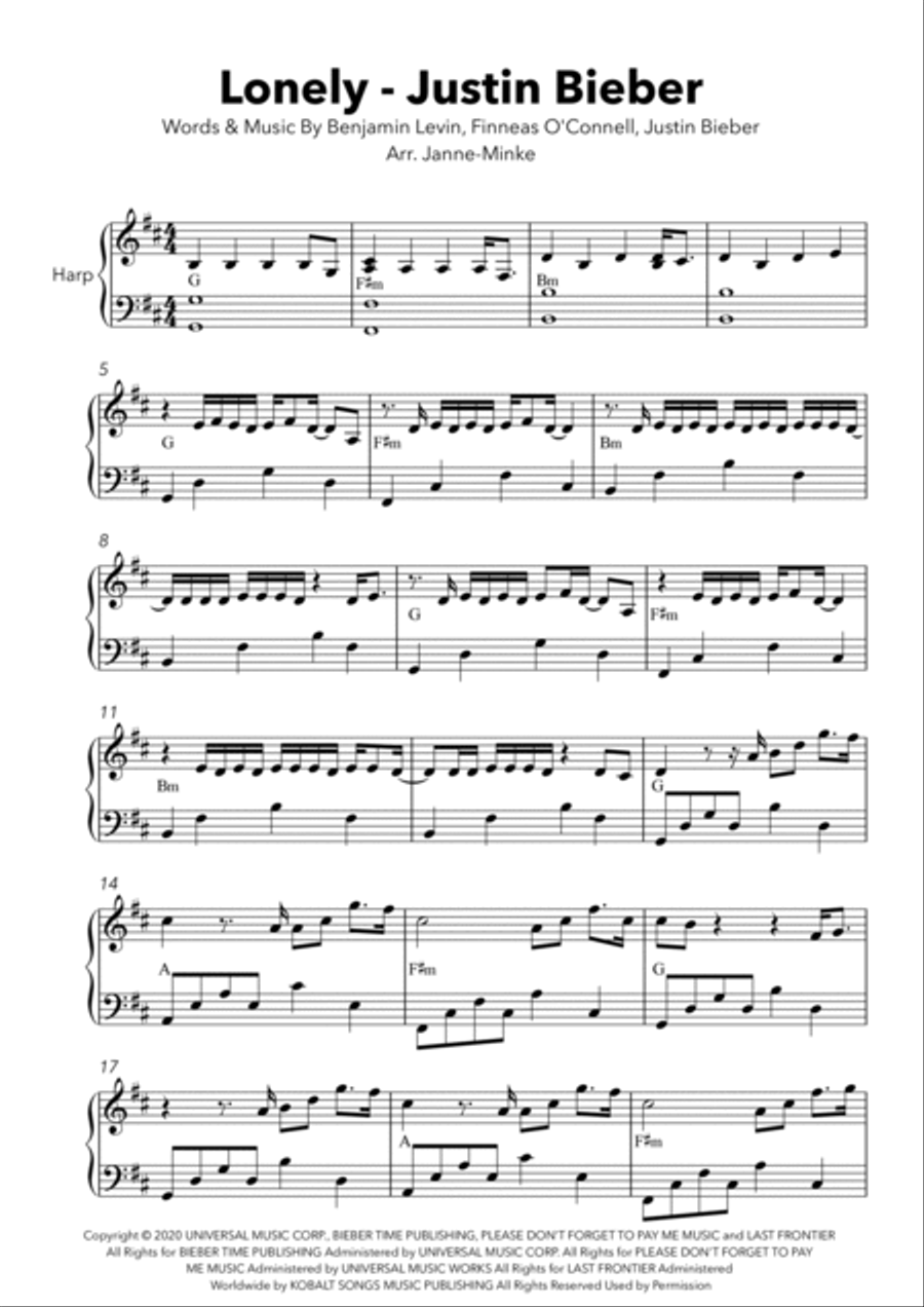 Lonely Harp scores gallery preview page 2