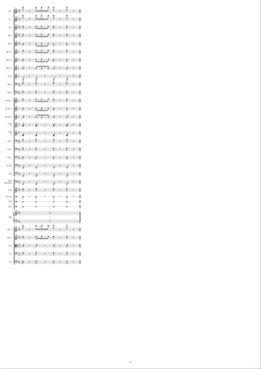 Overture in E Flat Full Orchestra scores gallery preview page 5