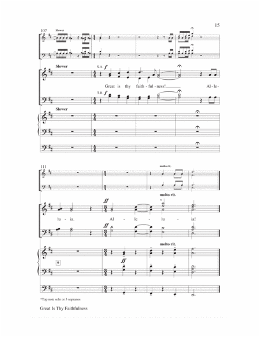 Great is Thy Faithfulness Choir scores gallery preview page 15