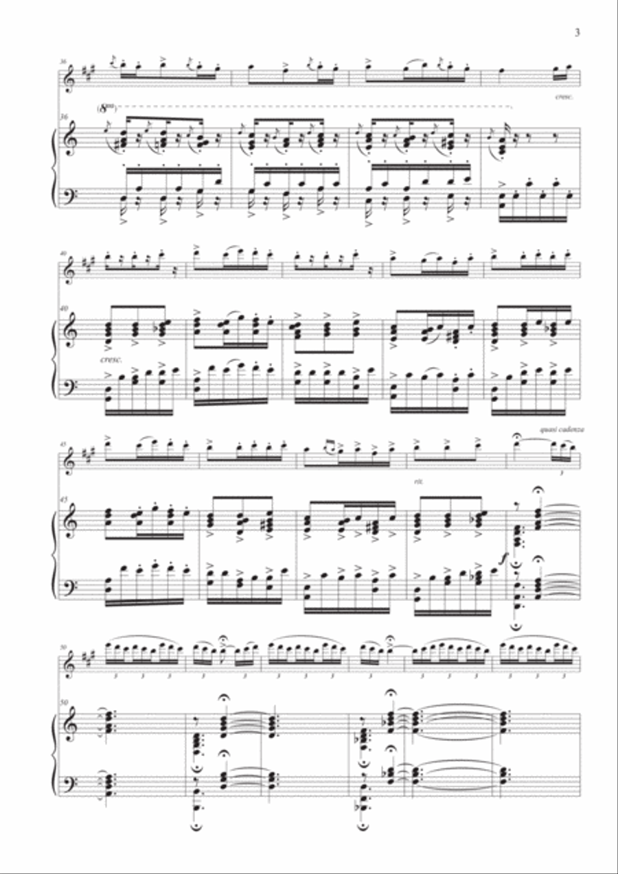 Scheherazade for Alto Saxophone and Piano Chamber Music scores gallery preview page 3