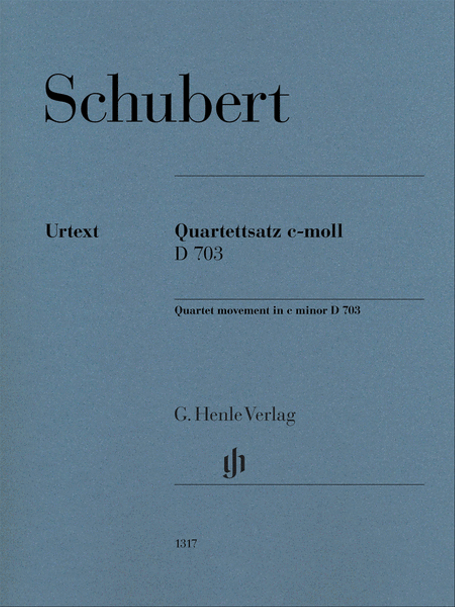 String Quartet Movement (Quartettsatz) in C Minor, D. 703 String Quartet scores gallery preview page 1