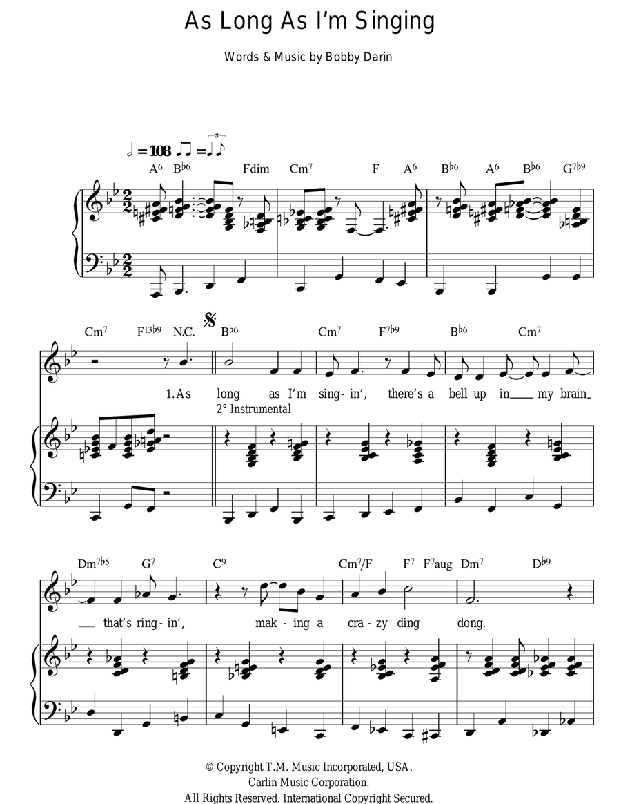 As Long As I'm Singing Guitar scores gallery preview page 1