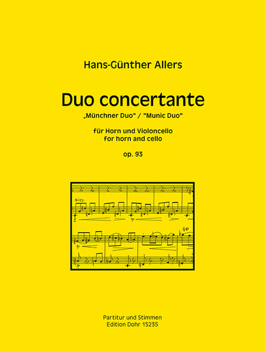 Duo concertante für Horn und Violoncello op. 93 "Münchner Duo"