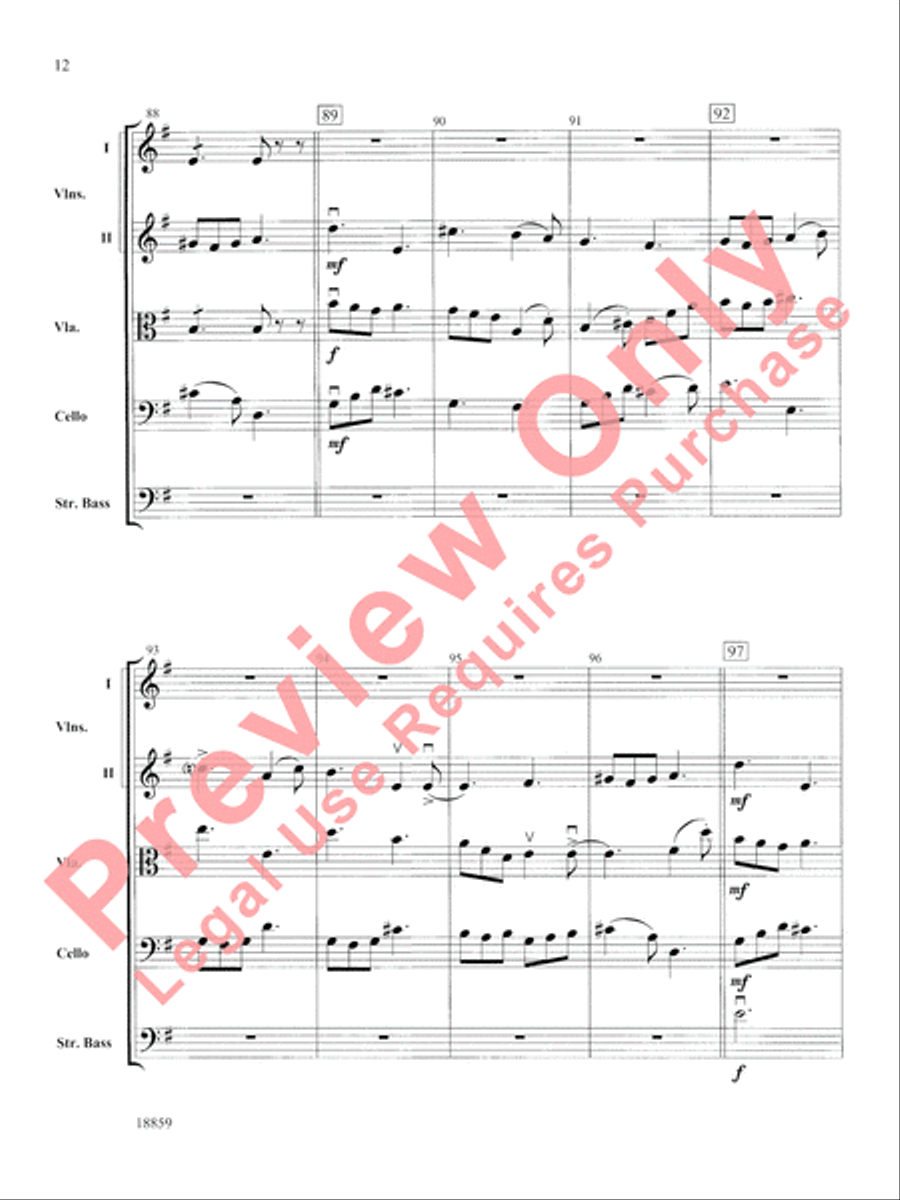 A Gaelic Overture A Gaelic Overture String Orchestra scores gallery preview page 13