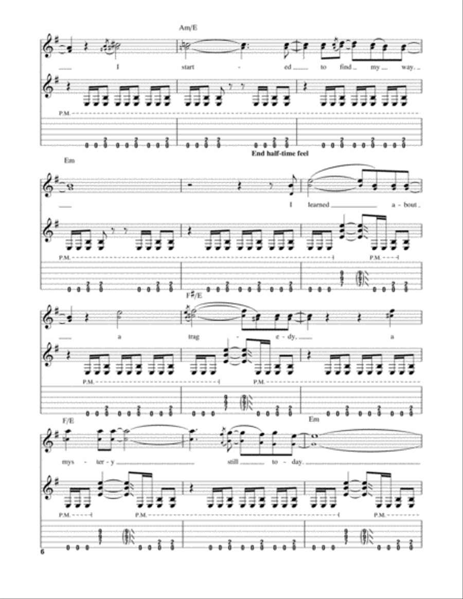 Fatal Tragedy Electric Guitar scores gallery preview page 6