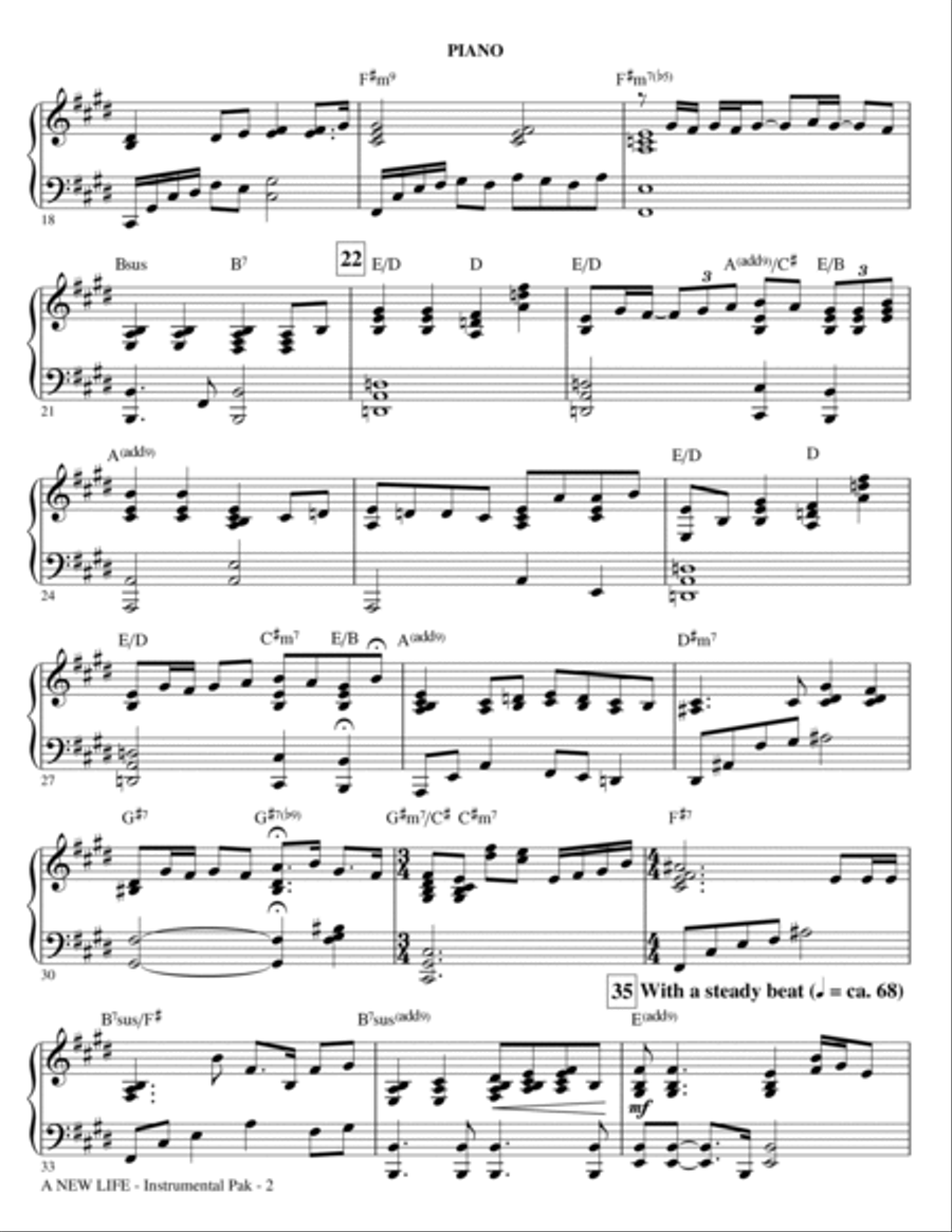 A New Life (from Jekyll & Hyde) - Piano Choir scores gallery preview page 2
