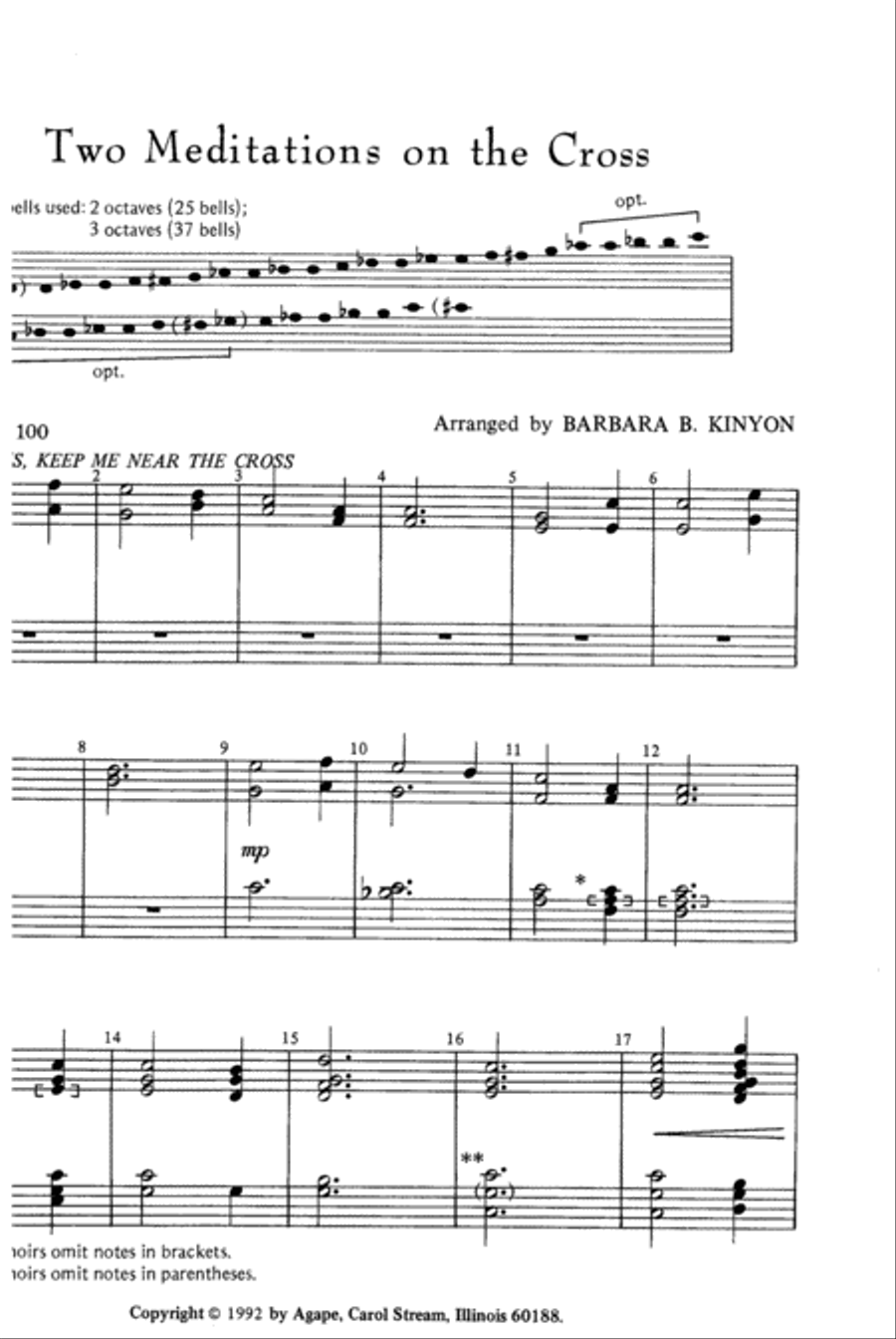 Two Meditations on the Cross 3-Octaves scores gallery preview page 9