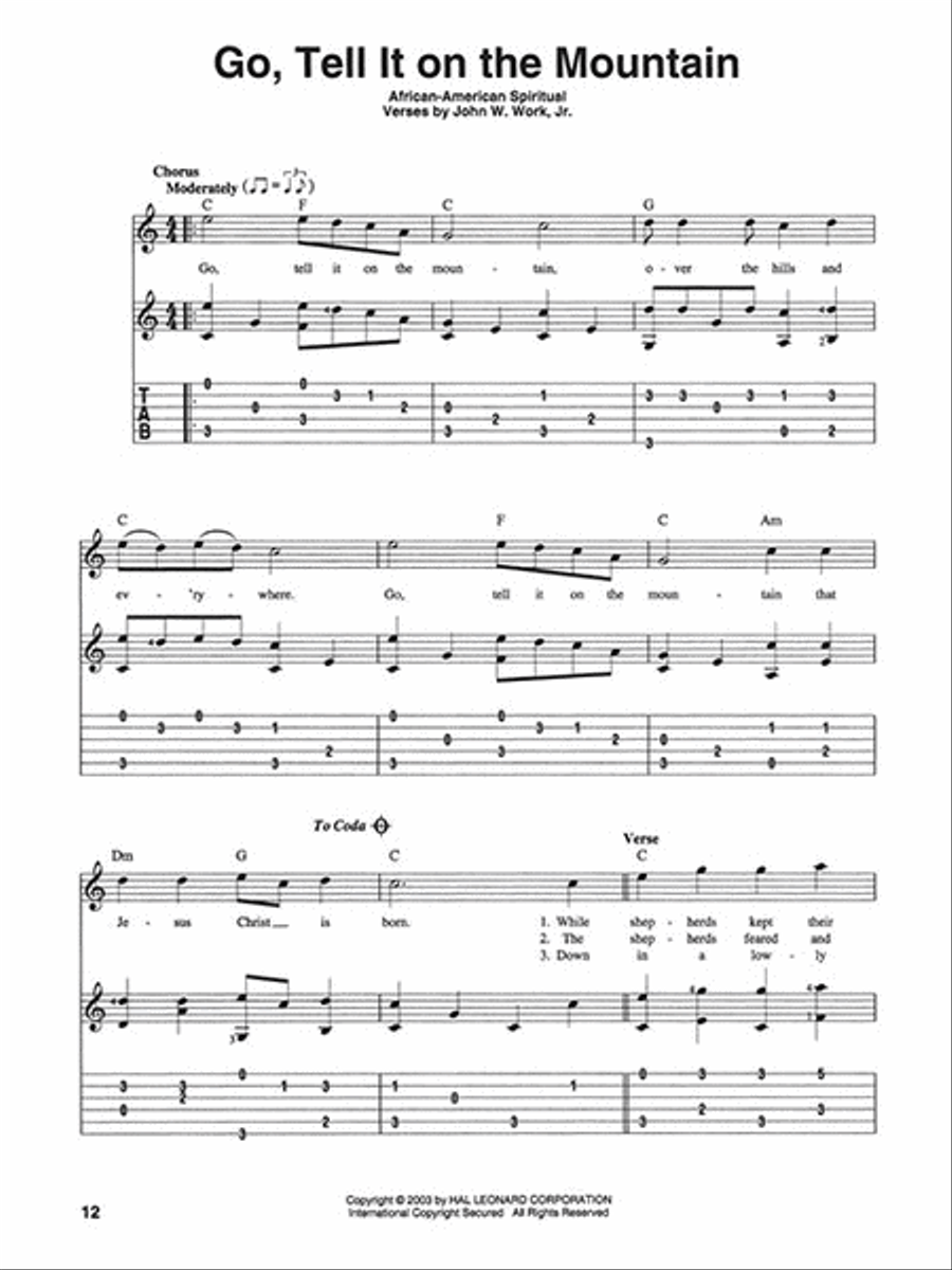 Fingerpicking Christmas Fingerpicking Christmas Fingerpicking Guitar scores gallery preview page 4