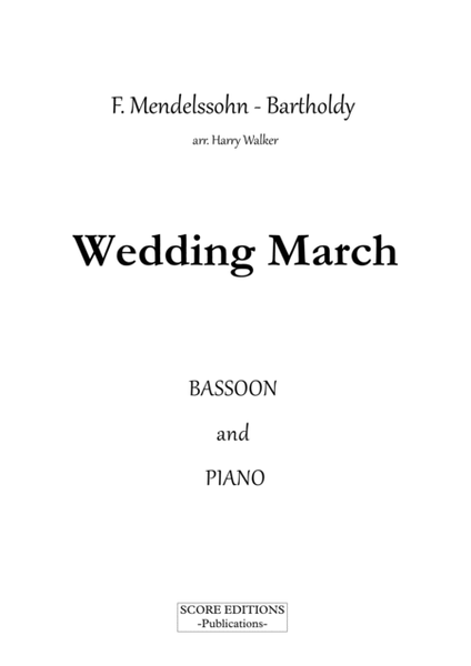 Wedding March (for Bassoon and Piano) image number null