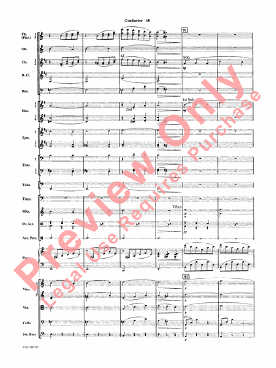 A Tribute to Henry Mancini Full Orchestra scores gallery preview page 21