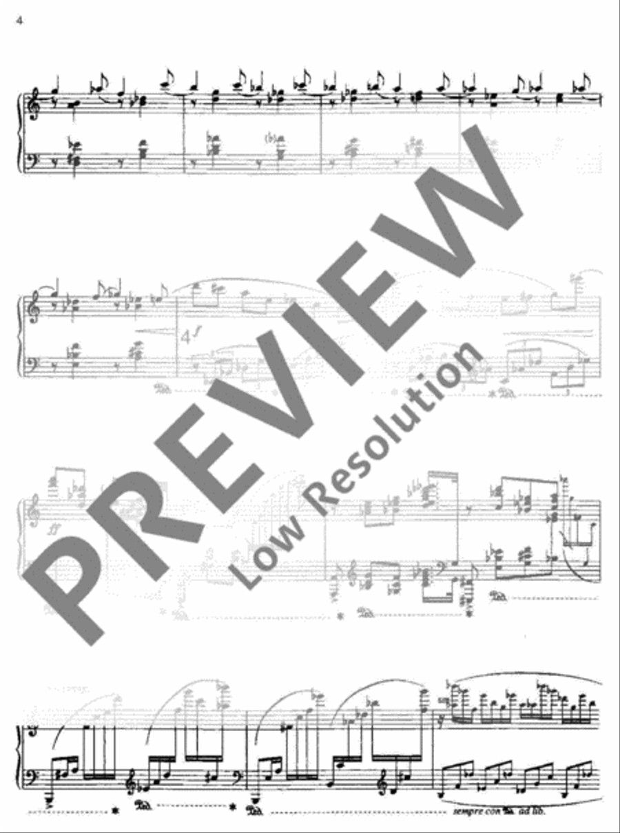Capriccio, Notturno and Blues Piano Solo scores gallery preview page 5